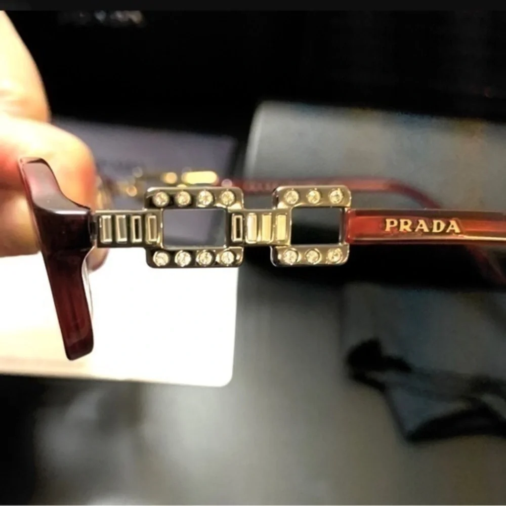 Prada eyeglasses red